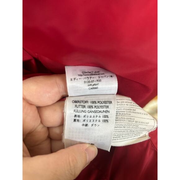 Eddie Bauer Quilted Red Down Fill Vest - Picture 8 of 8